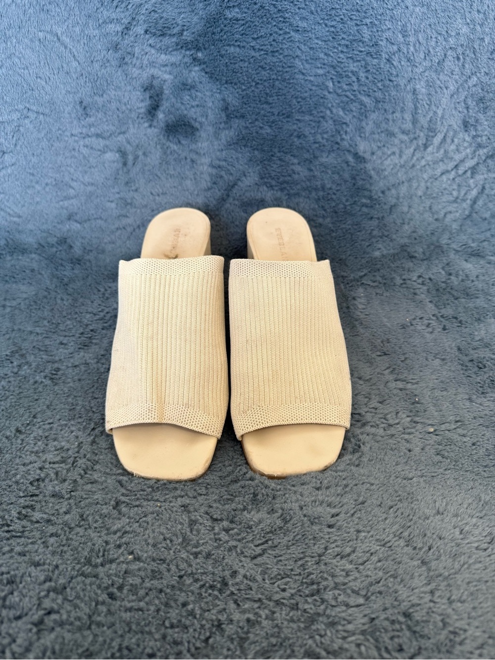 Everlane The Glove Mule in ReKnit Bone Womens 9 Summer Minimalist Capsule